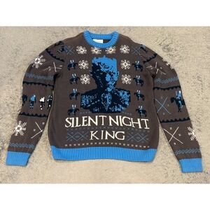 Game Of Thrones Ugly Christmas Sweater Silent Night King Size Small Mens